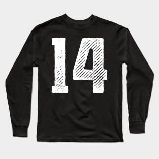 Rough Number 14 Long Sleeve T-Shirt